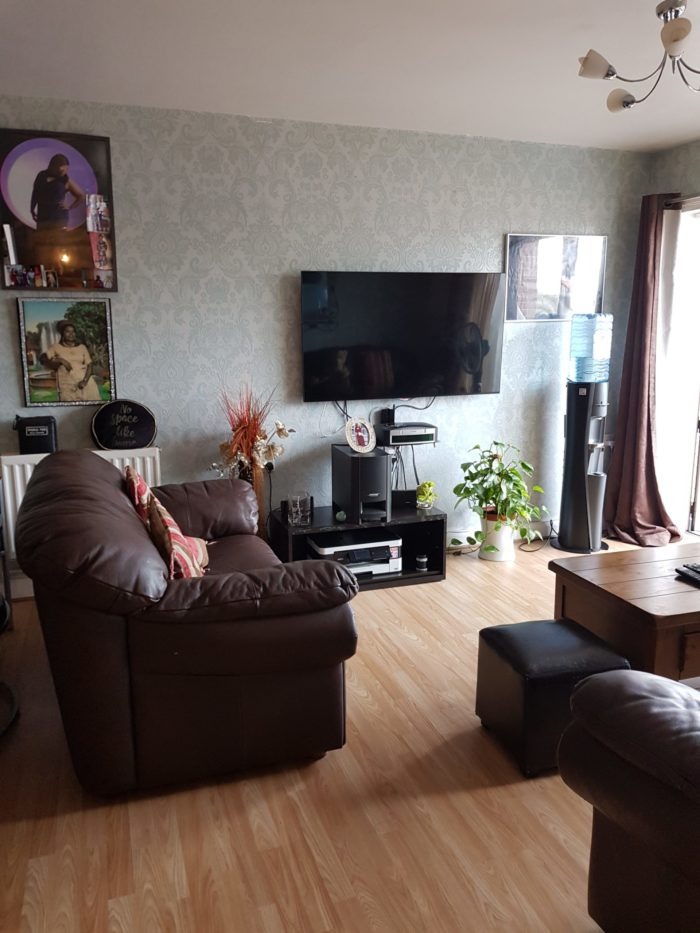 Living room in a home stay hosts