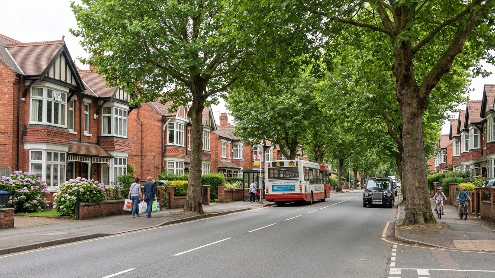 Residential neighbourhood served by Birmingham host families