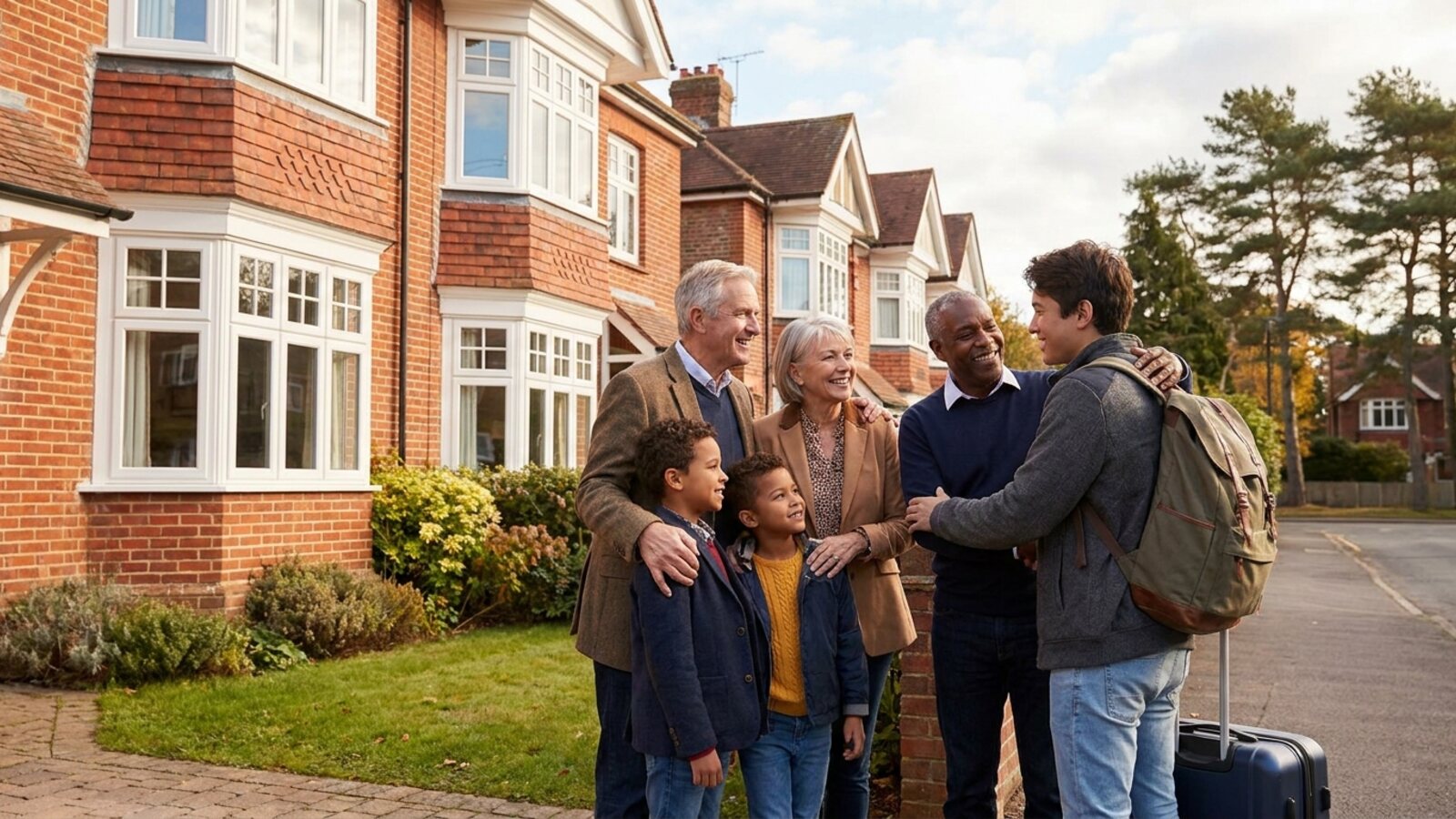 Bournemouth host family welcoming a student to homestay accommodation