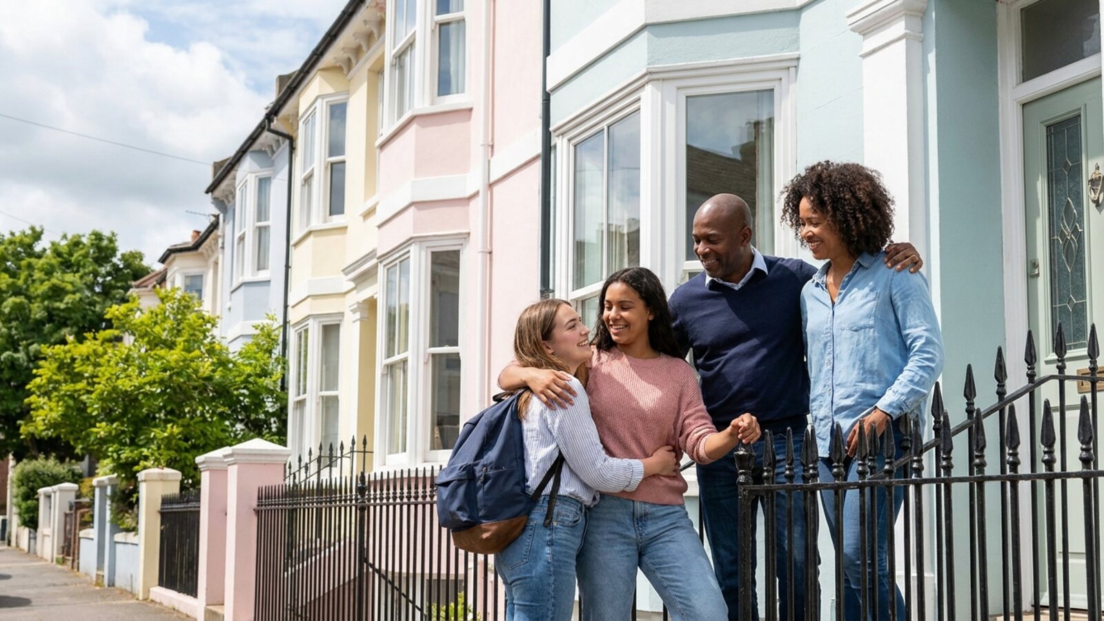 Brighton host family welcoming a student to homestay accommodation