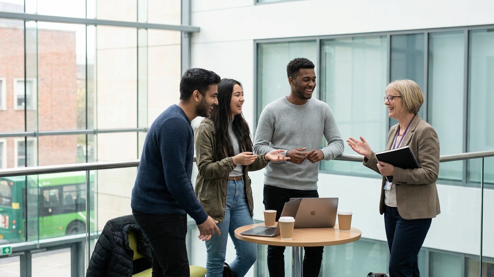 Students and education partner meeting in Bristol