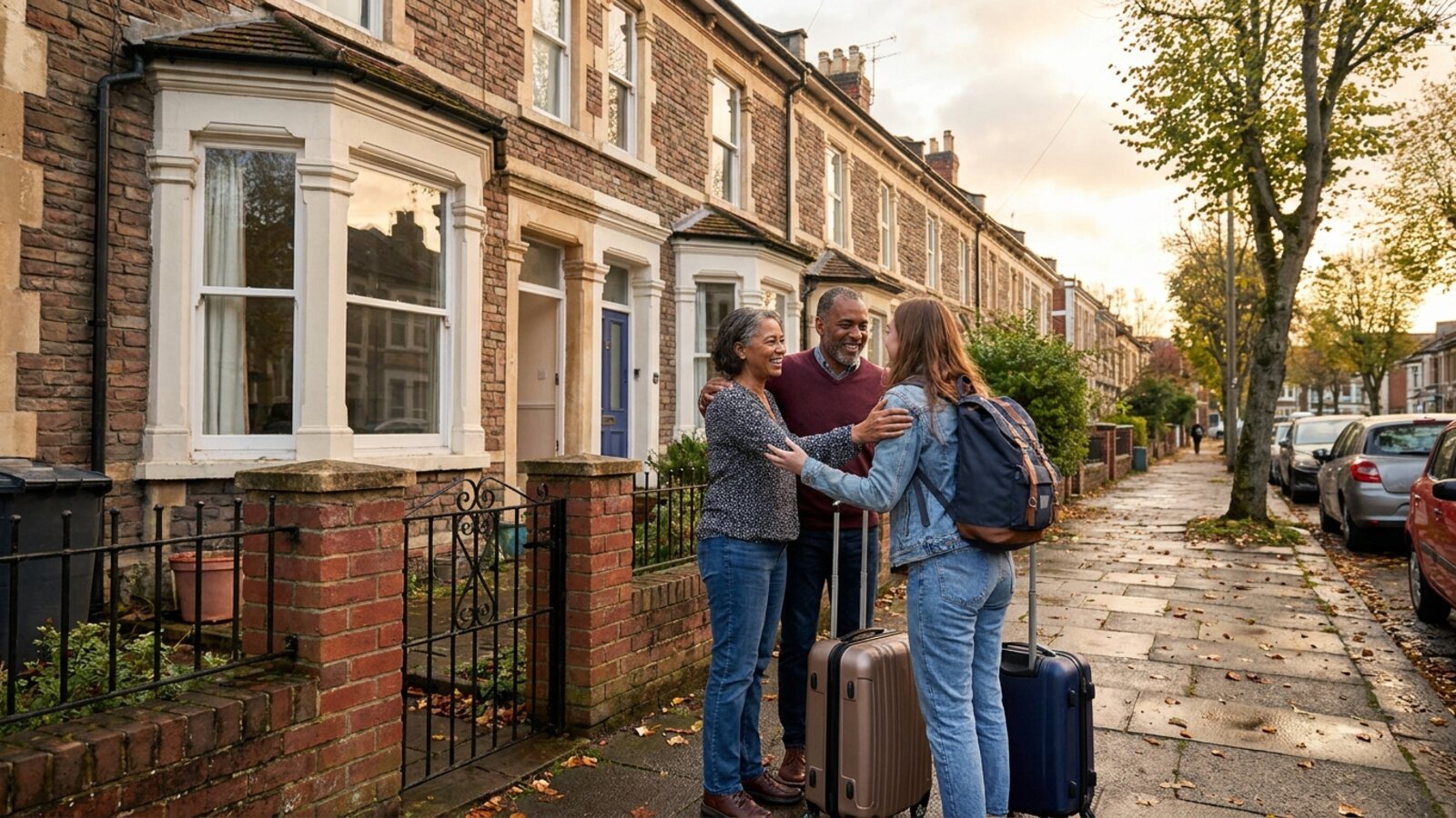 Bristol host family welcoming a student to homestay accommodation