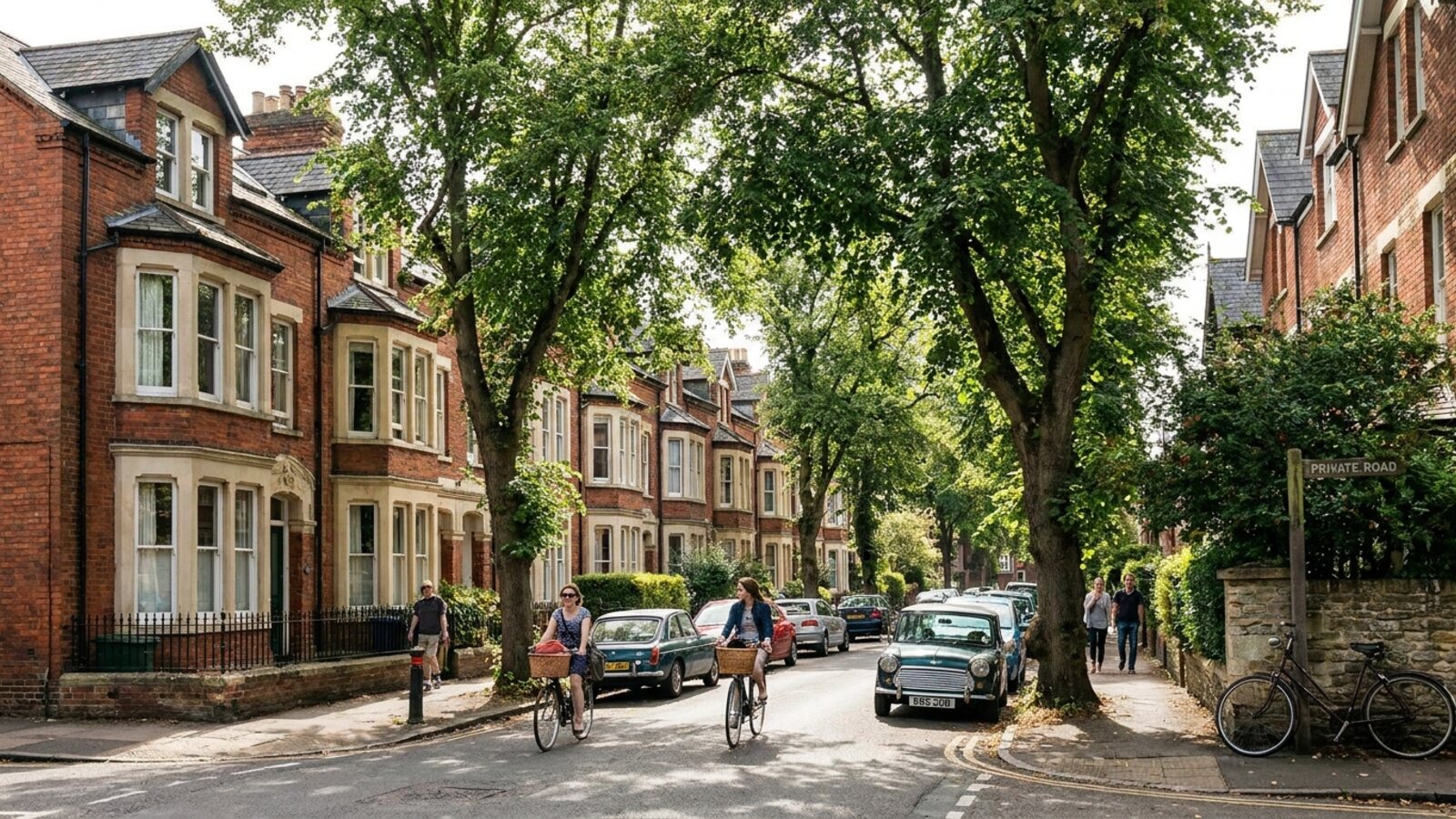 Residential neighbourhood served by Cambridge host families