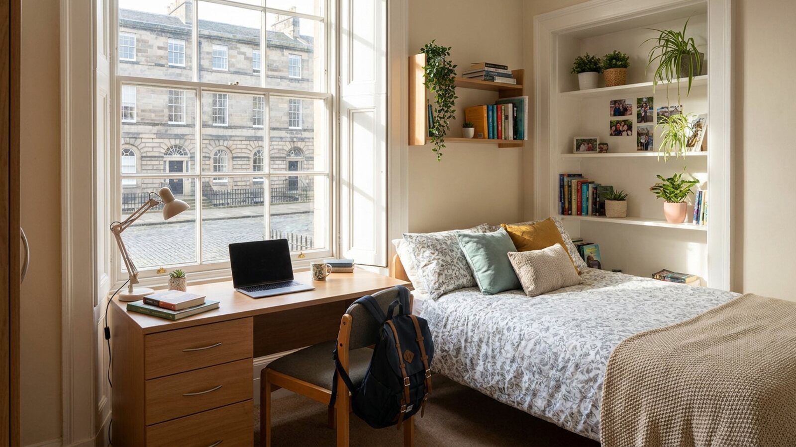Private student bedroom in a Edinburgh homestay