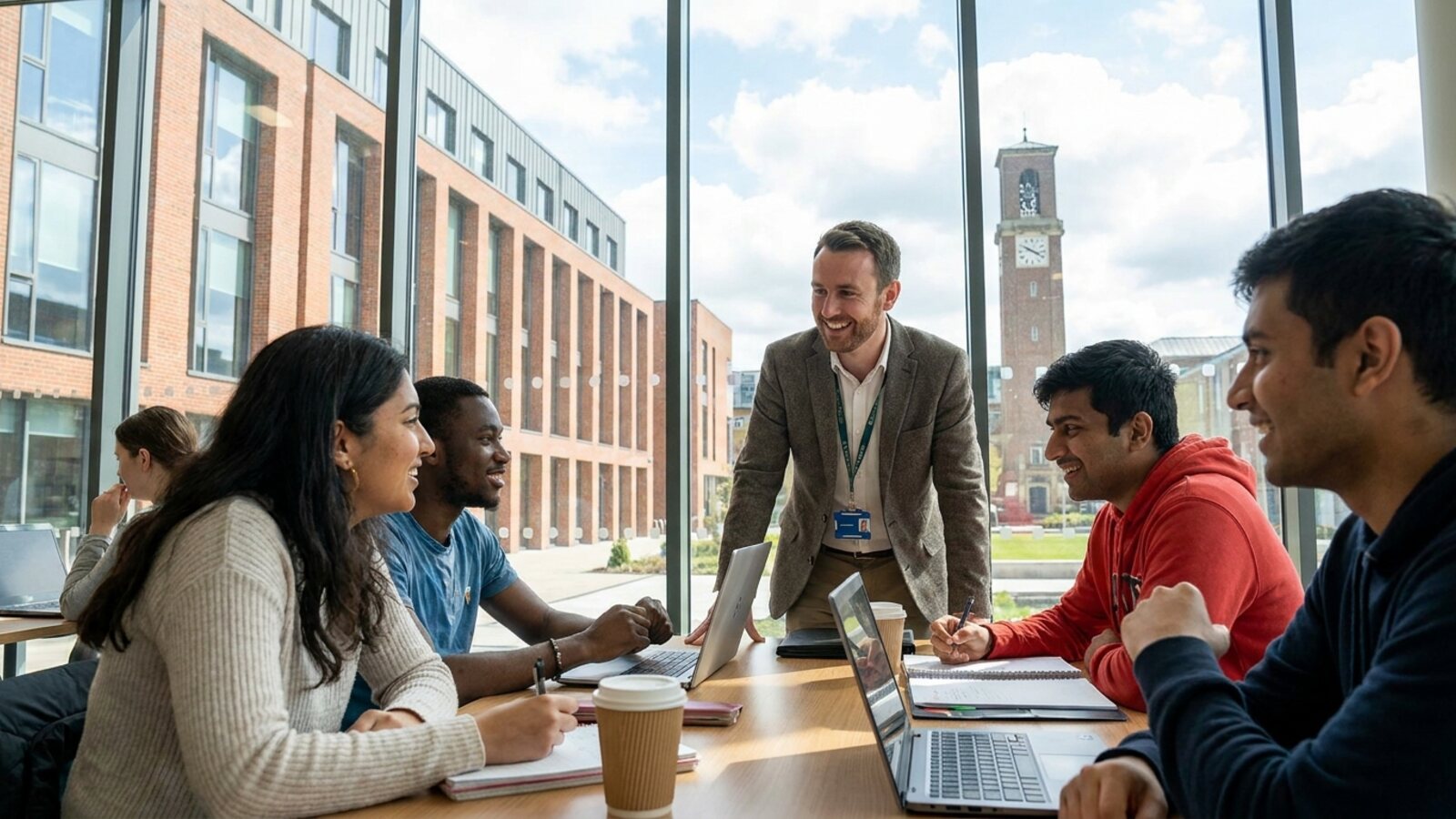 Students and education partner meeting in Leeds