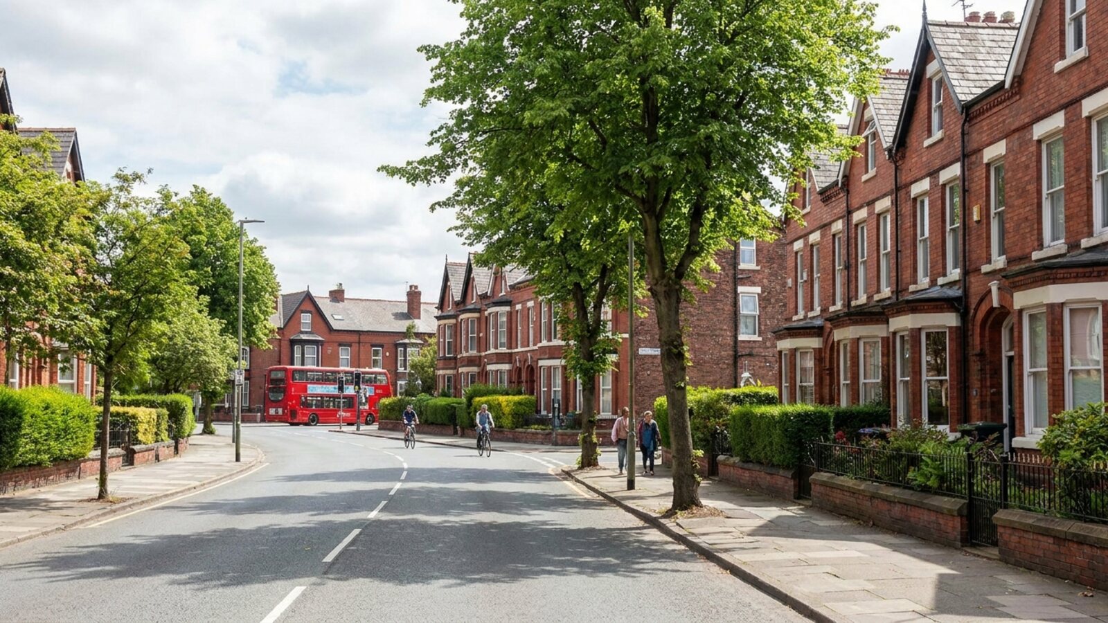 Residential neighbourhood served by Liverpool host families