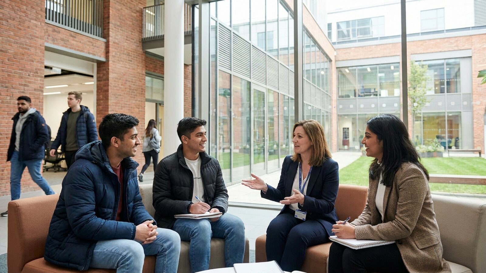 Students and education partner meeting in Manchester