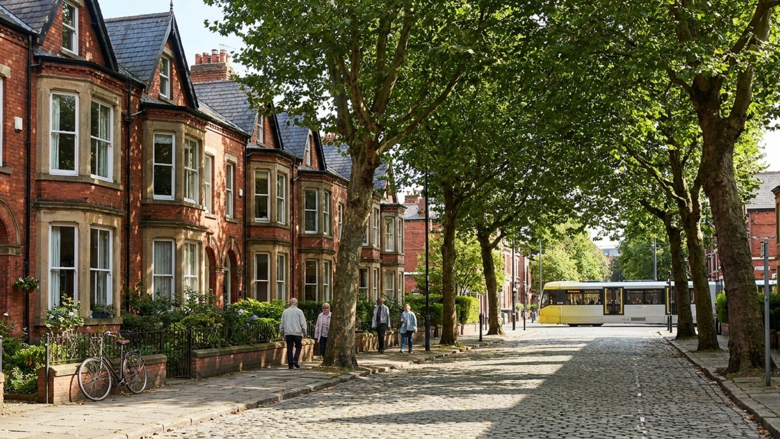 Residential neighbourhood served by Manchester host families