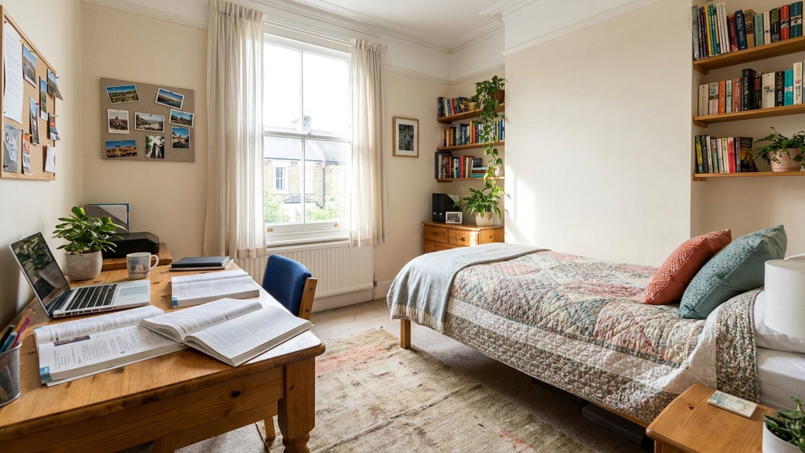 Private student bedroom in a North London homestay