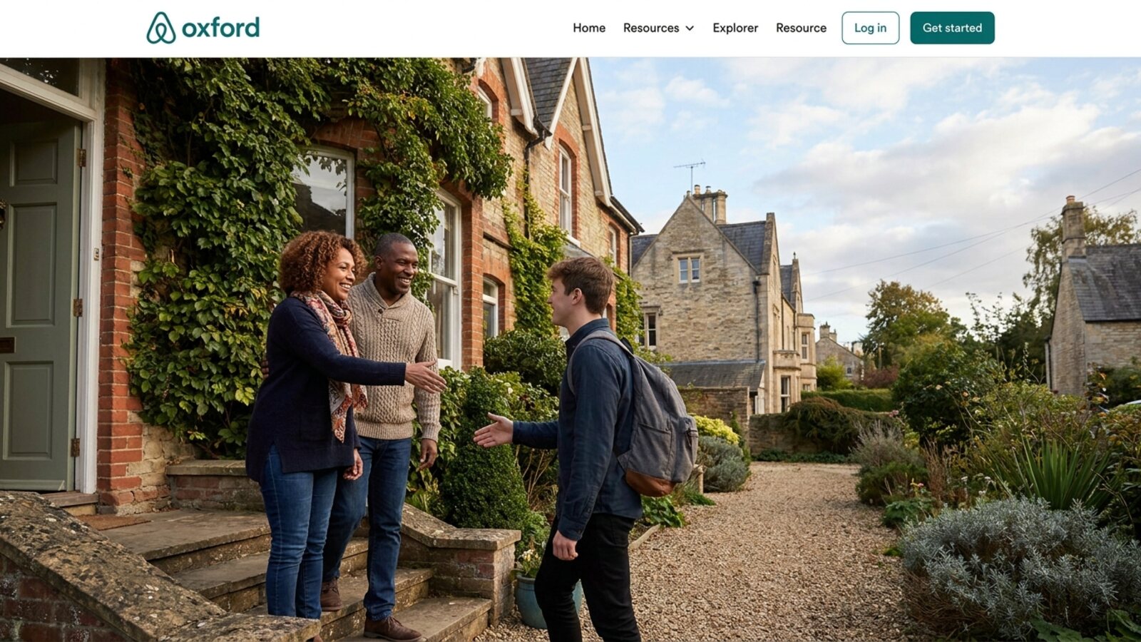 Oxford host family welcoming a student to homestay accommodation