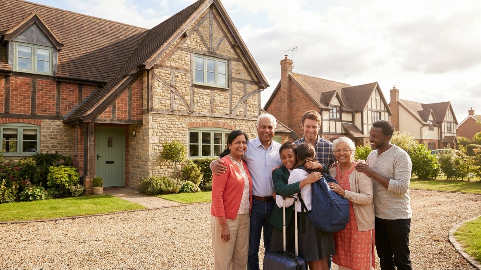 Stafford host family welcoming a student to homestay accommodation