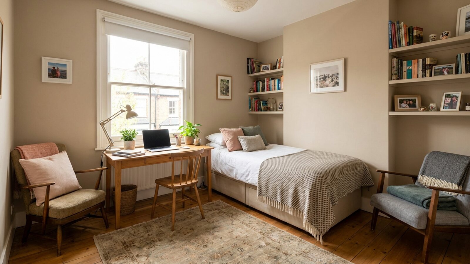 Private student bedroom in a West London homestay