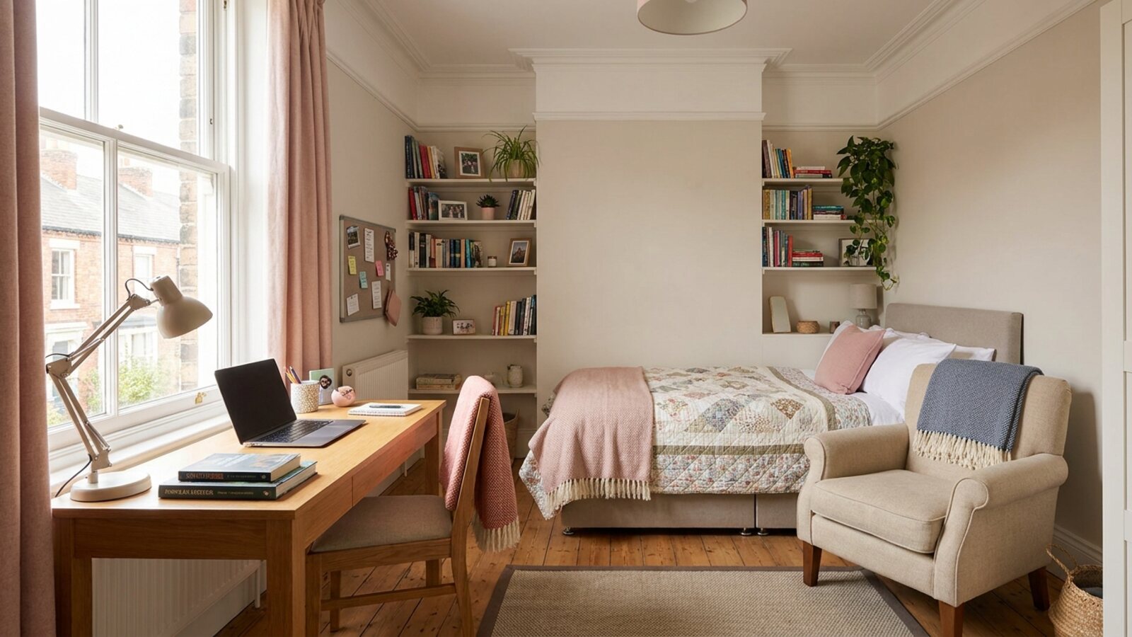 Private student bedroom in a York homestay